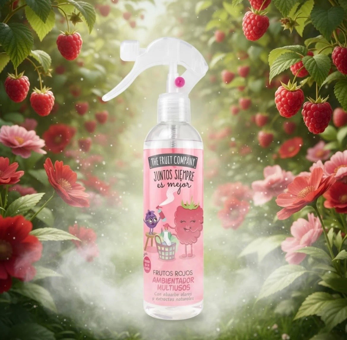 Spray d'ambiance maison & tissu fruits rouge 250ml