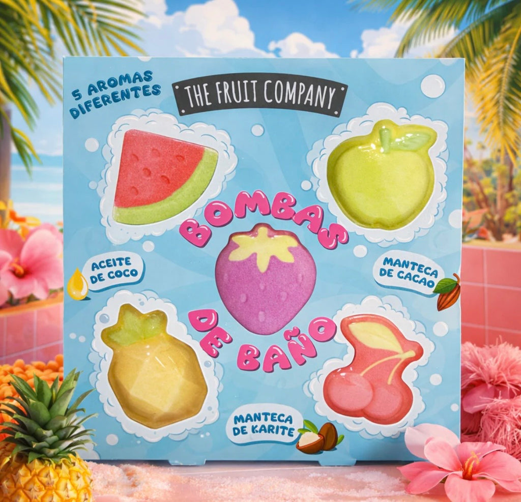 Coffret 5 Bombes de Bain - The Fruit Company